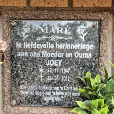 MARE Joey 1947-2012