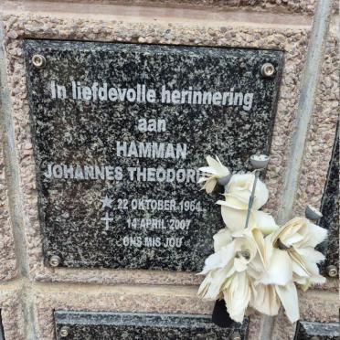 HAMMAN Johannes Theodorus 1964-2007