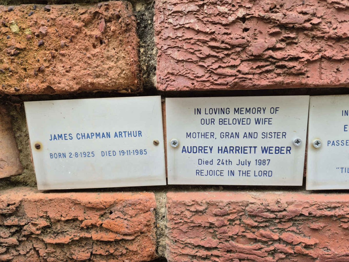 ARTHUR James Chapman 1925-1985 :: WEBER Audrey Harriett -1987