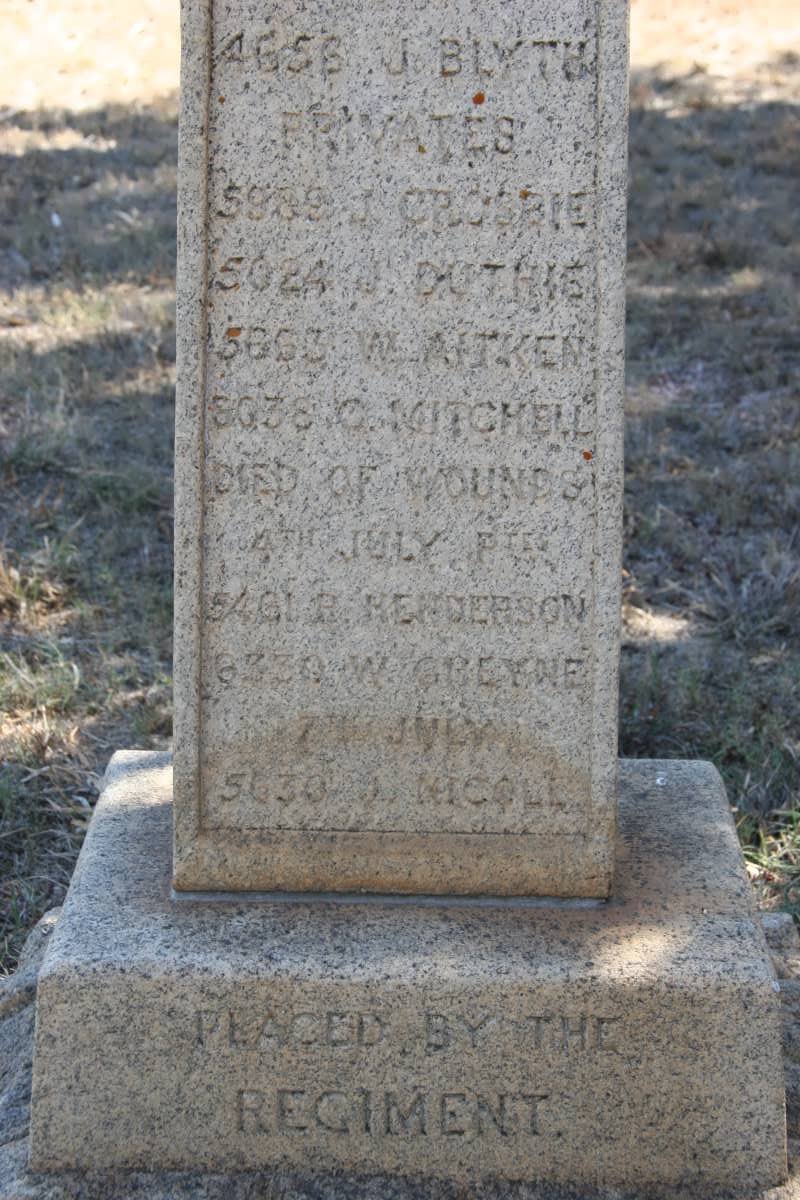Memorial - 4 July 1901 Naboomspruit - 2nd Battalion_3