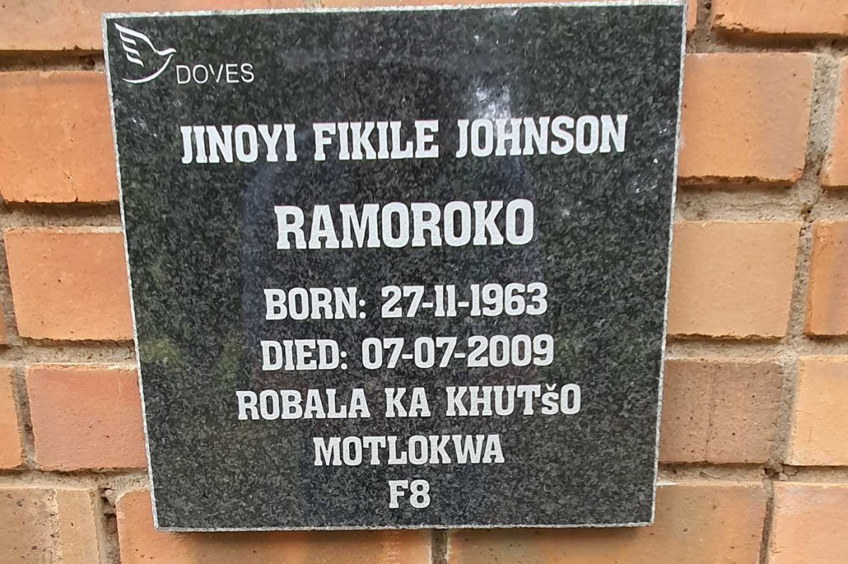 RAMOROKO Jinoyi Fikile Johnson 1963-2009