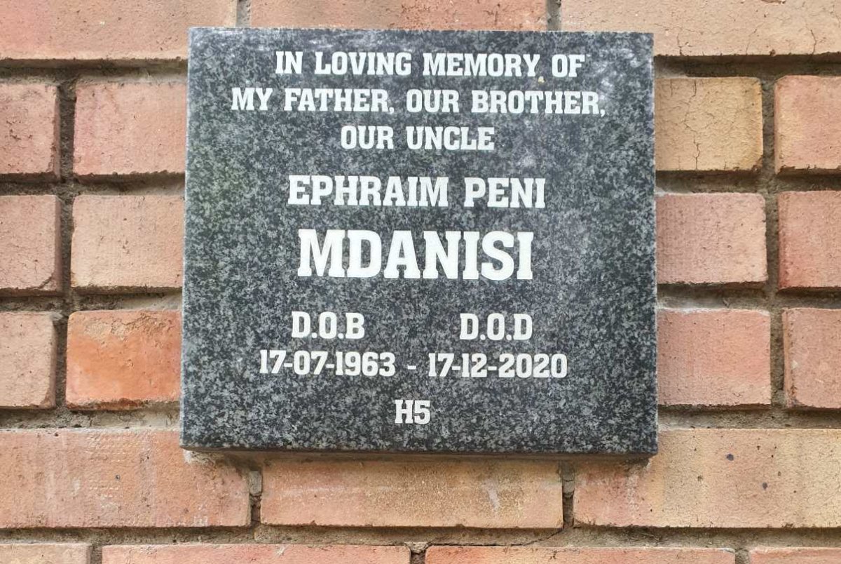 MDANISI Ephraim Peni 1963-2020