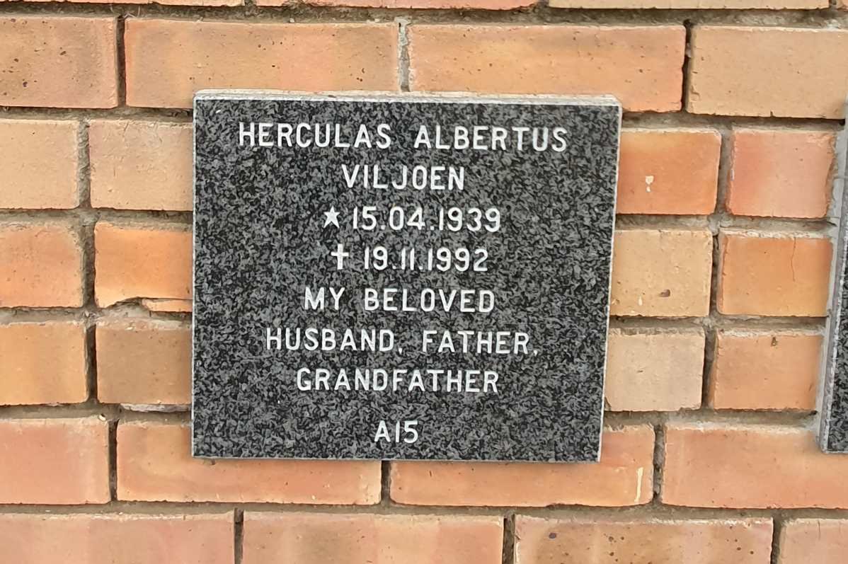 VILJOEN Herculas Albertus 1939-1992