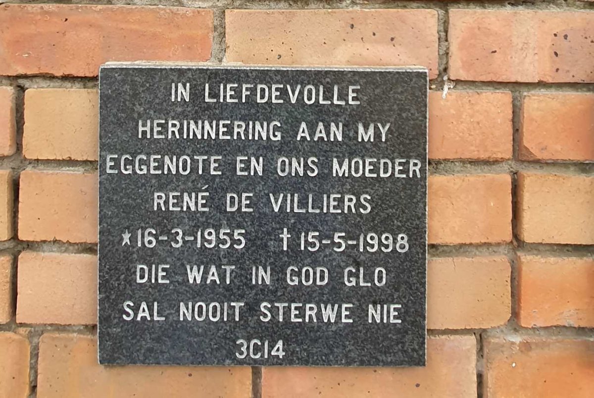 VILLIERS Rene, de 1955-1998