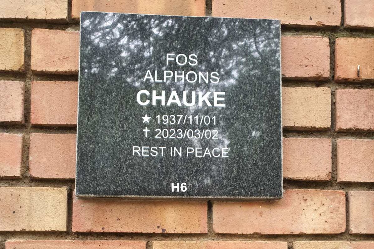 CHAUKE Fos Alphons 1937-2023