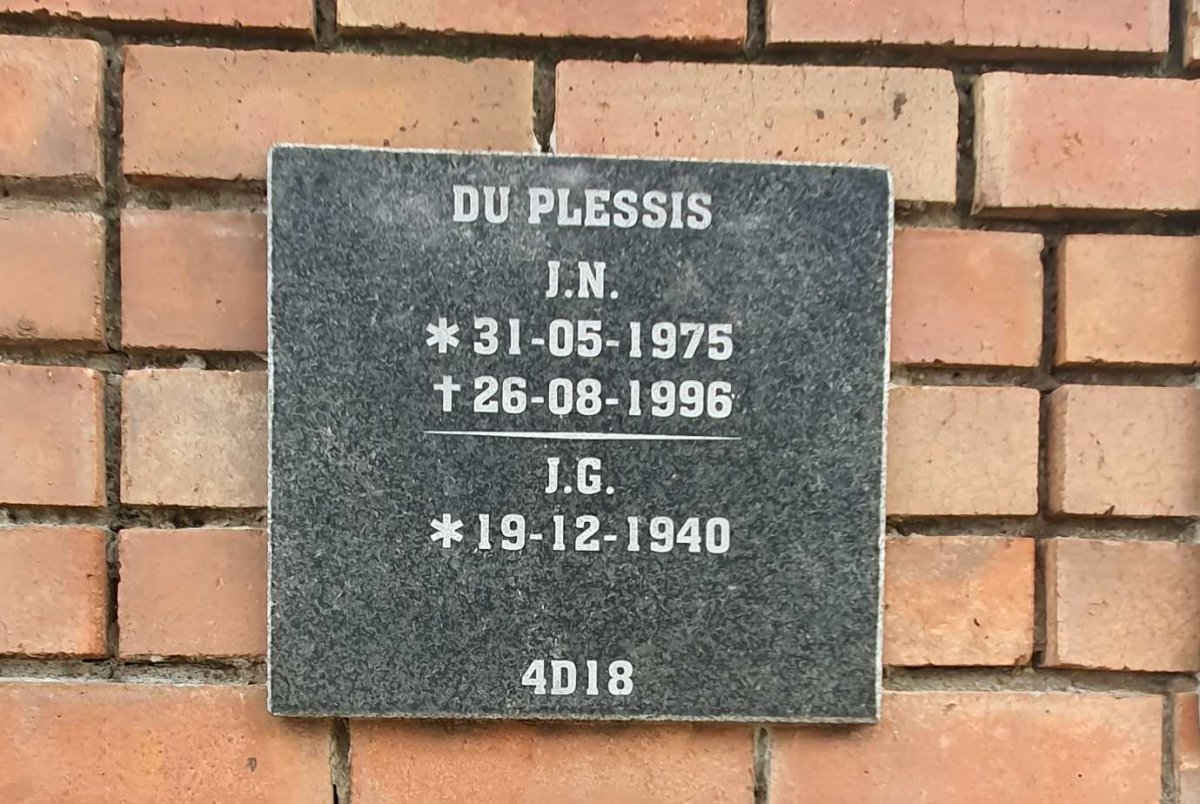 PLESSIS J.N.,du 1975-1996