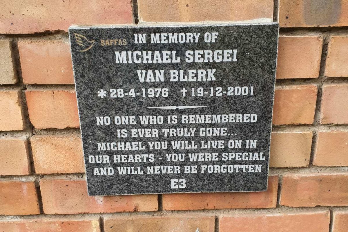 BLERK Michael Sergei, van 1976-2001
