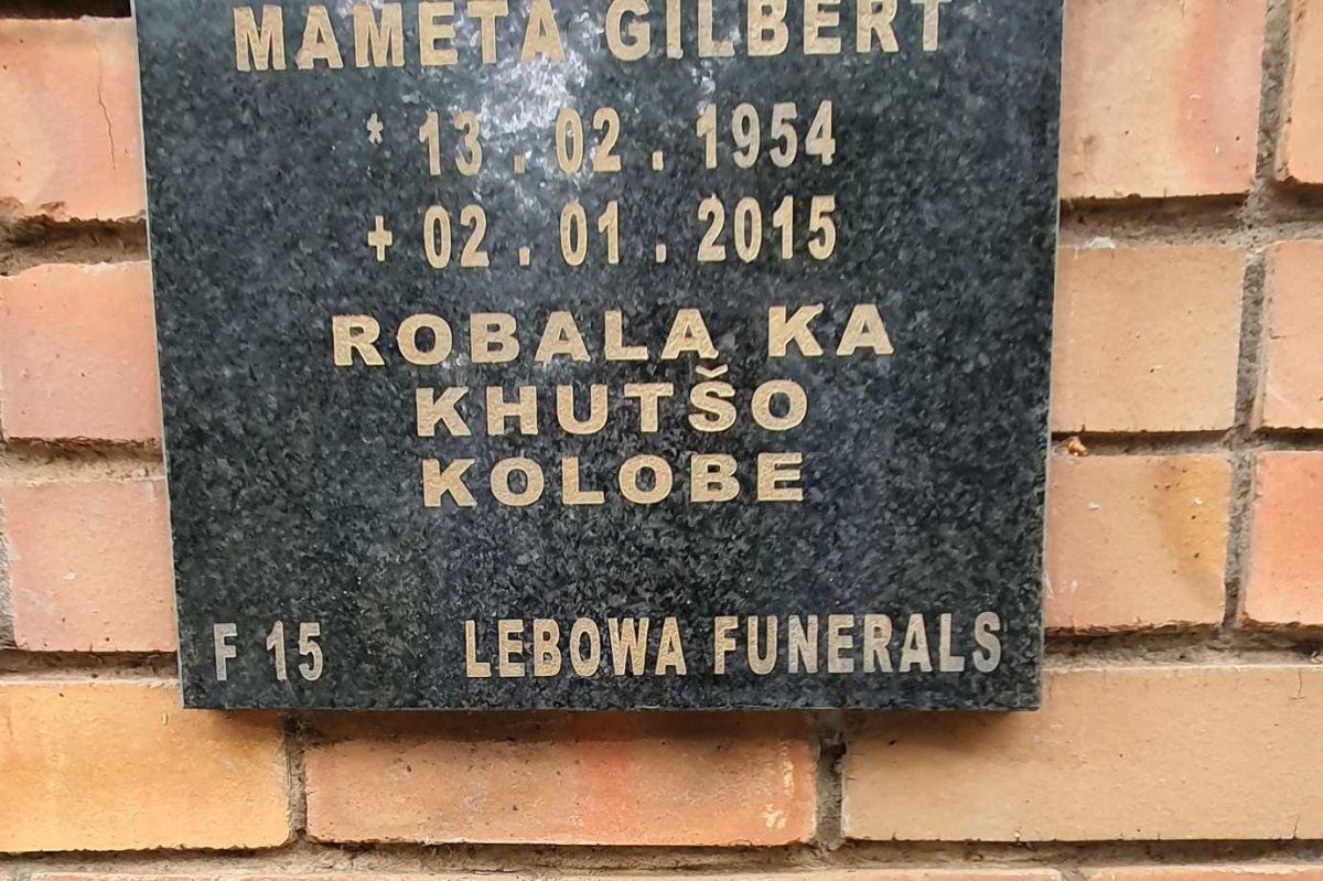 GILBERT Mameta 1954-2015