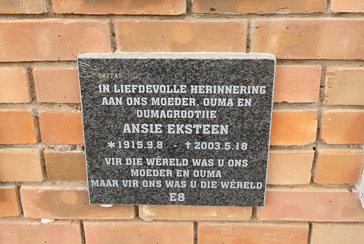 EKSTEEN Ansie 1915-2003