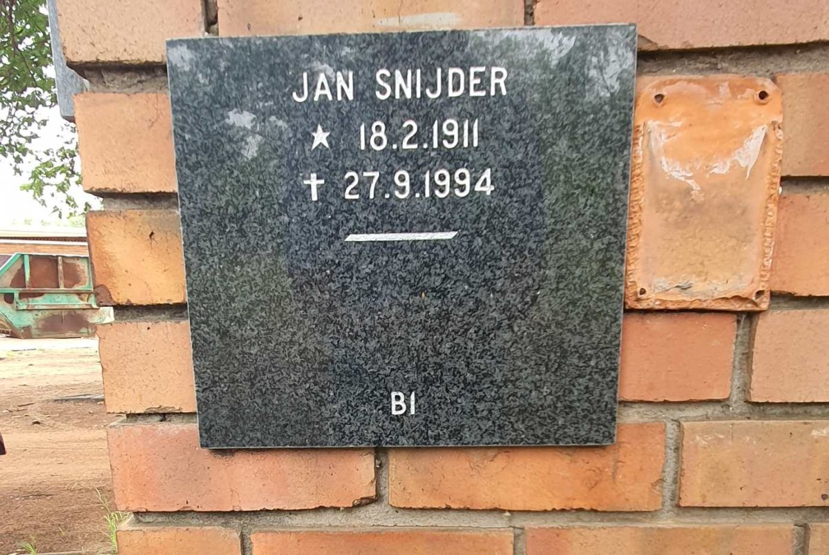 SNIJDER Jan 1911-1994