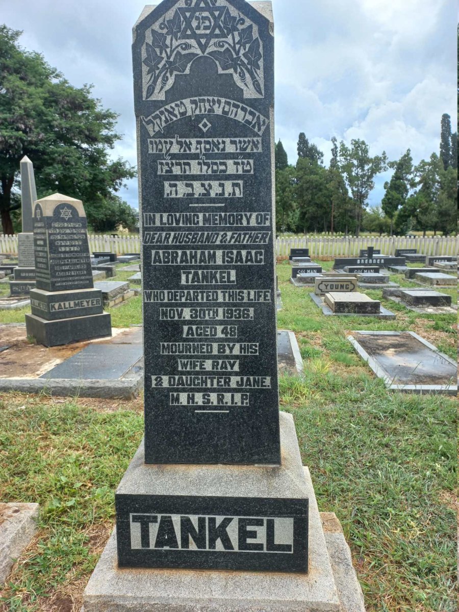 TANKEL Abraham Isaac -1936