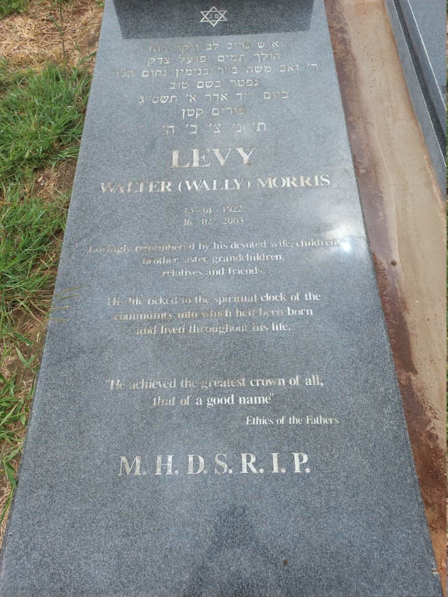LEVY Walter Morris 1922-2003