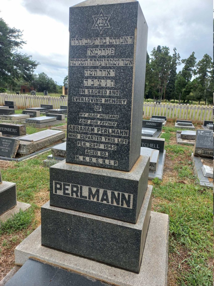 PERLMANN Abraham -1945