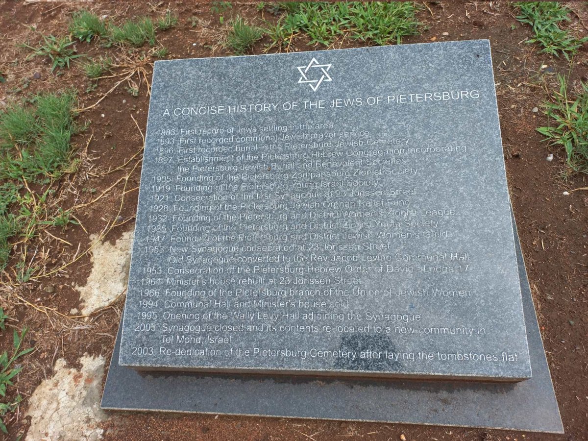 4. A Concise History of the Jews in Pietersburg