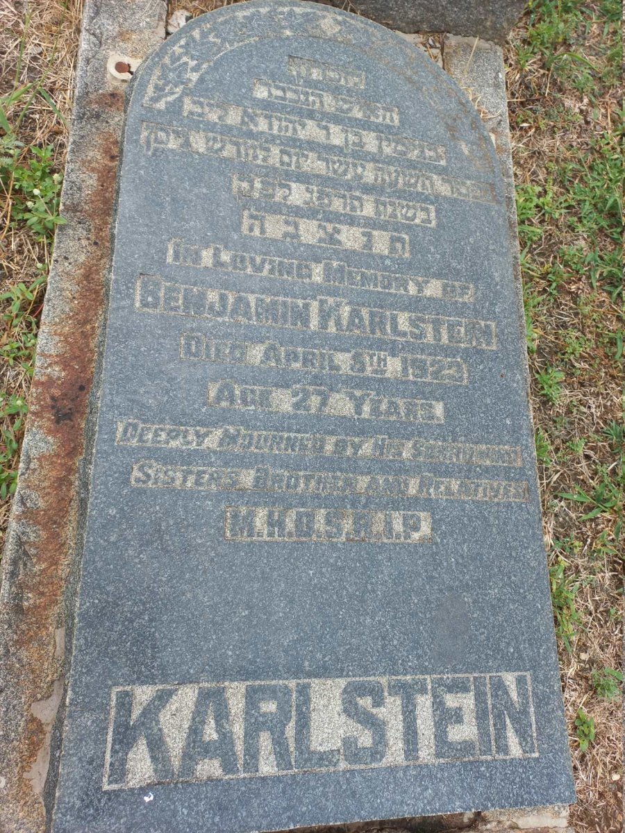 KARLSTEIN Benjamin -1923