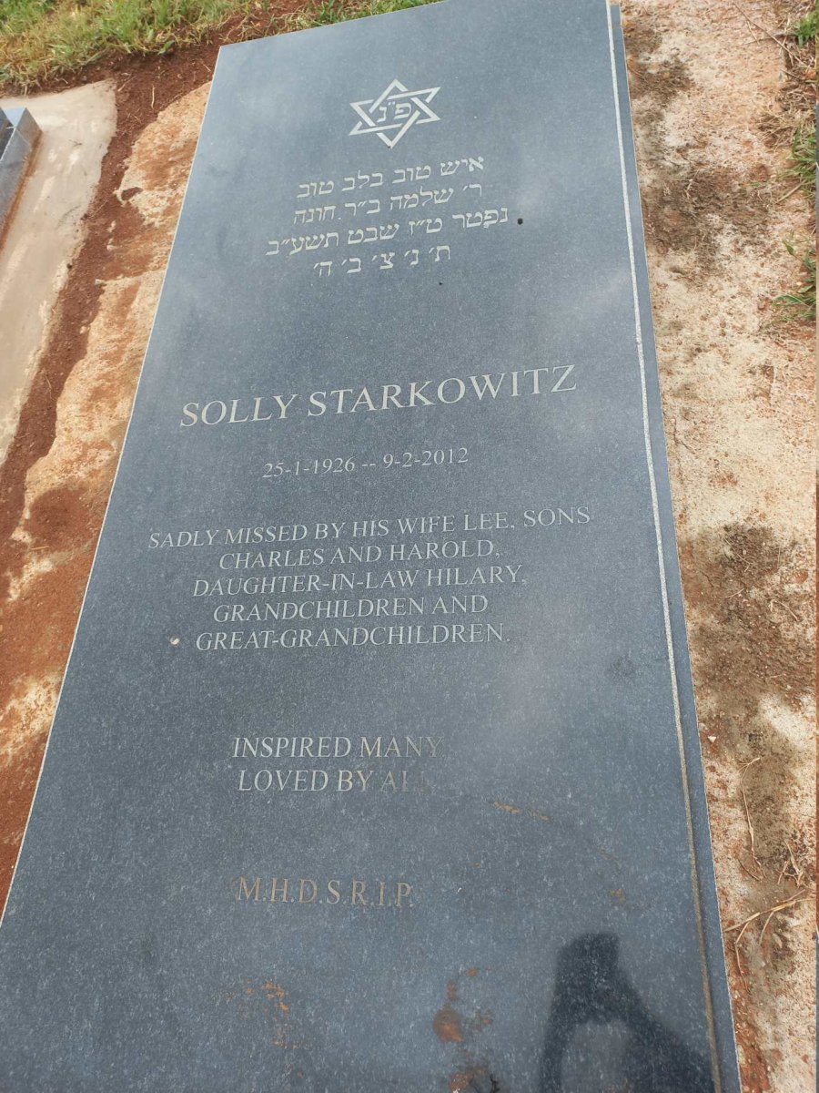 STARKOWITZ Solly 1926-2012