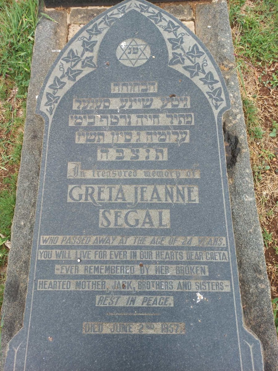 SEGAL Greta Jeanne -1957