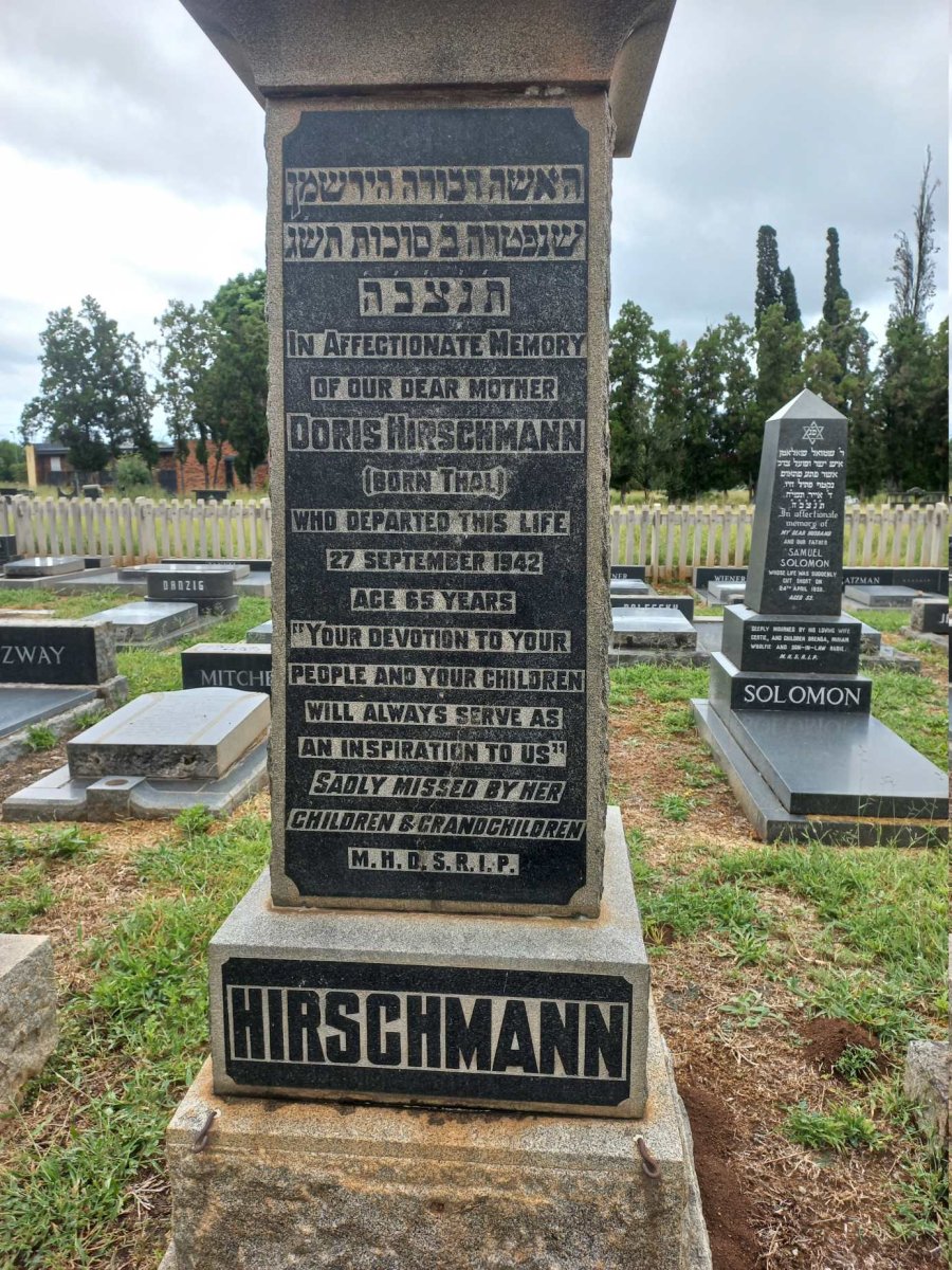 HIRSCHMANN Doris nee THAL -1942