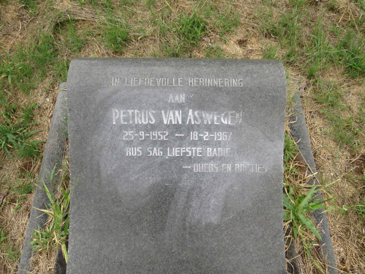 ASWEGEN Petrus, van 1952-1967