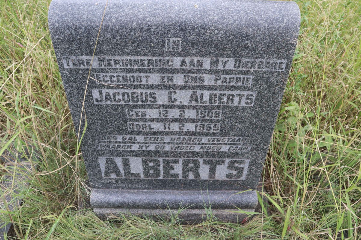 ALBERTS Jacobus C. 1906-1955