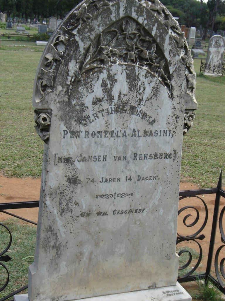 ALBASINI Petronella nee JANSEN VAN RENSBURG