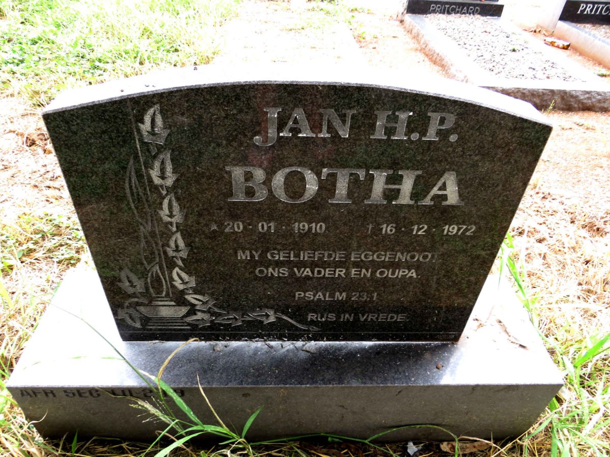 BOTHA Jan H.P. 1910-1972