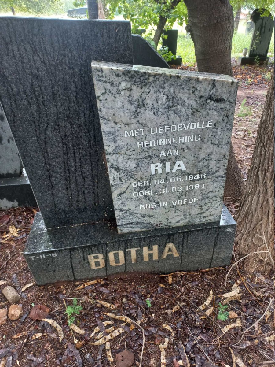 BOTHA Ria 1946-1997