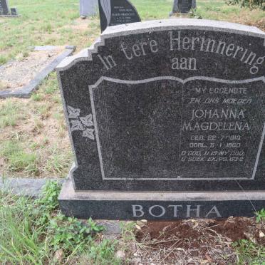 BOTHA Johanna Magdelena 1913-1960