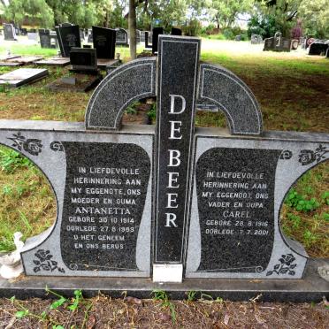 BEER Carel, de 1916-2001 & Antanetta 1914-1989