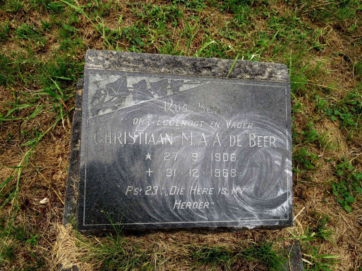 BEER Christiaan M.A.A., de 1906-1968