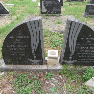 BERG Barend Johannes, van den 1889-1973 & Catherina Wilhelmina 1896-1968