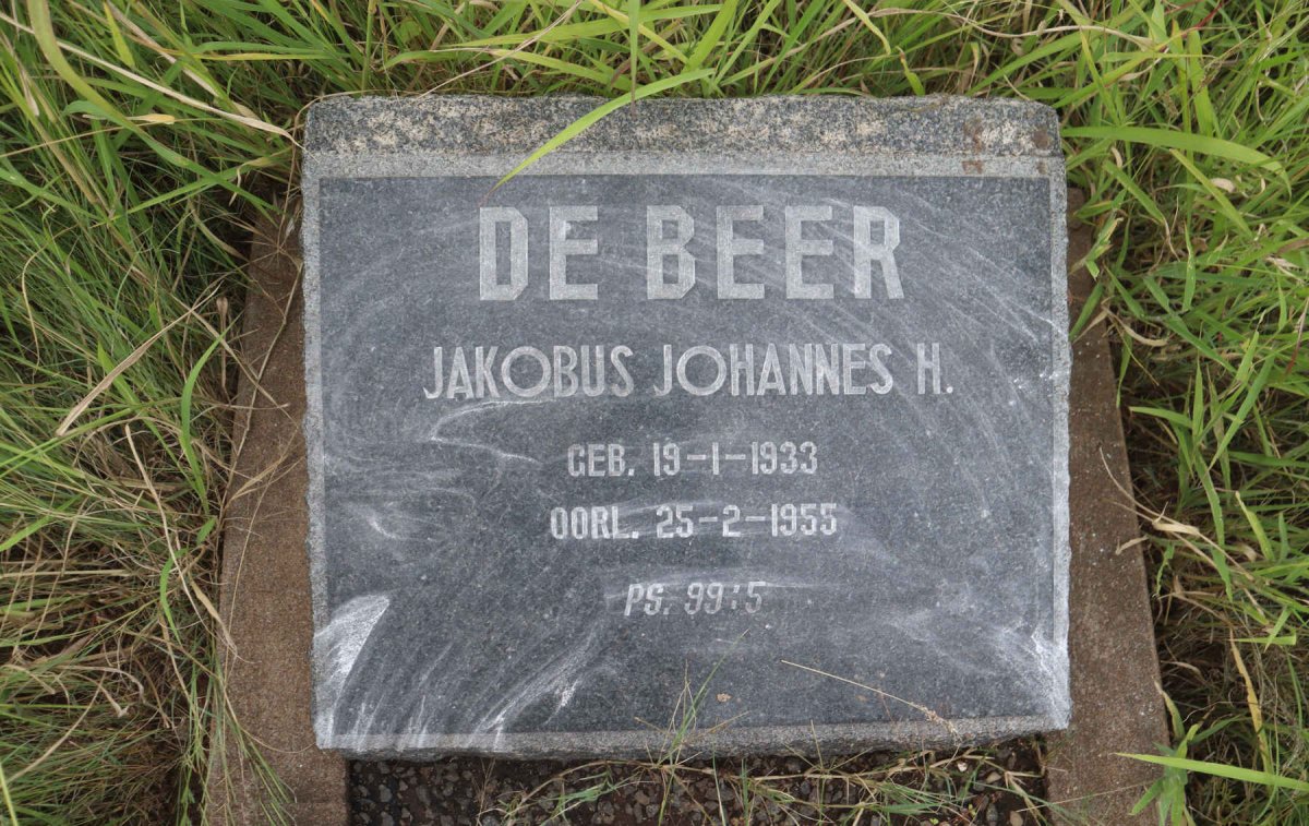 BEER Jakobus Johannes H., de 1933-1955