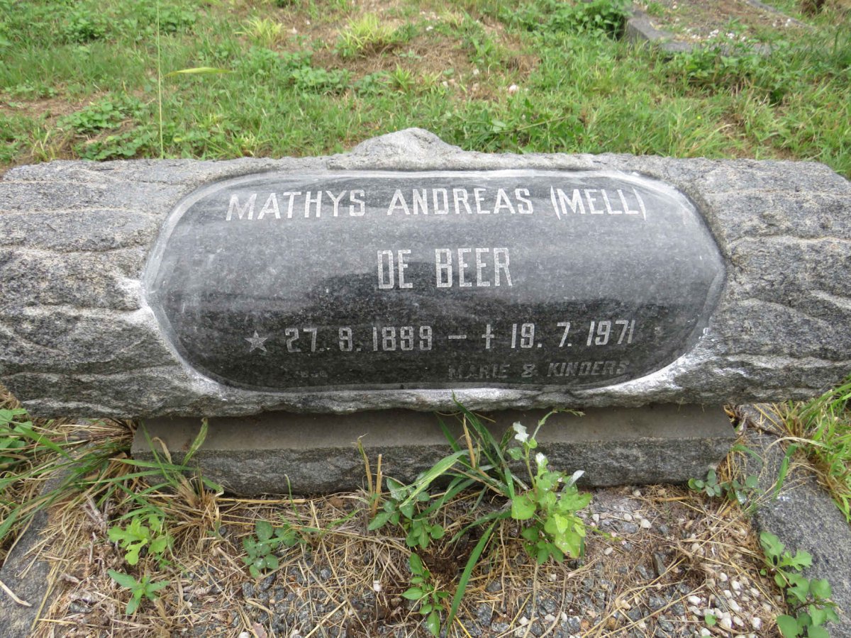 BEER Mathys Andreas, de 1899-1971