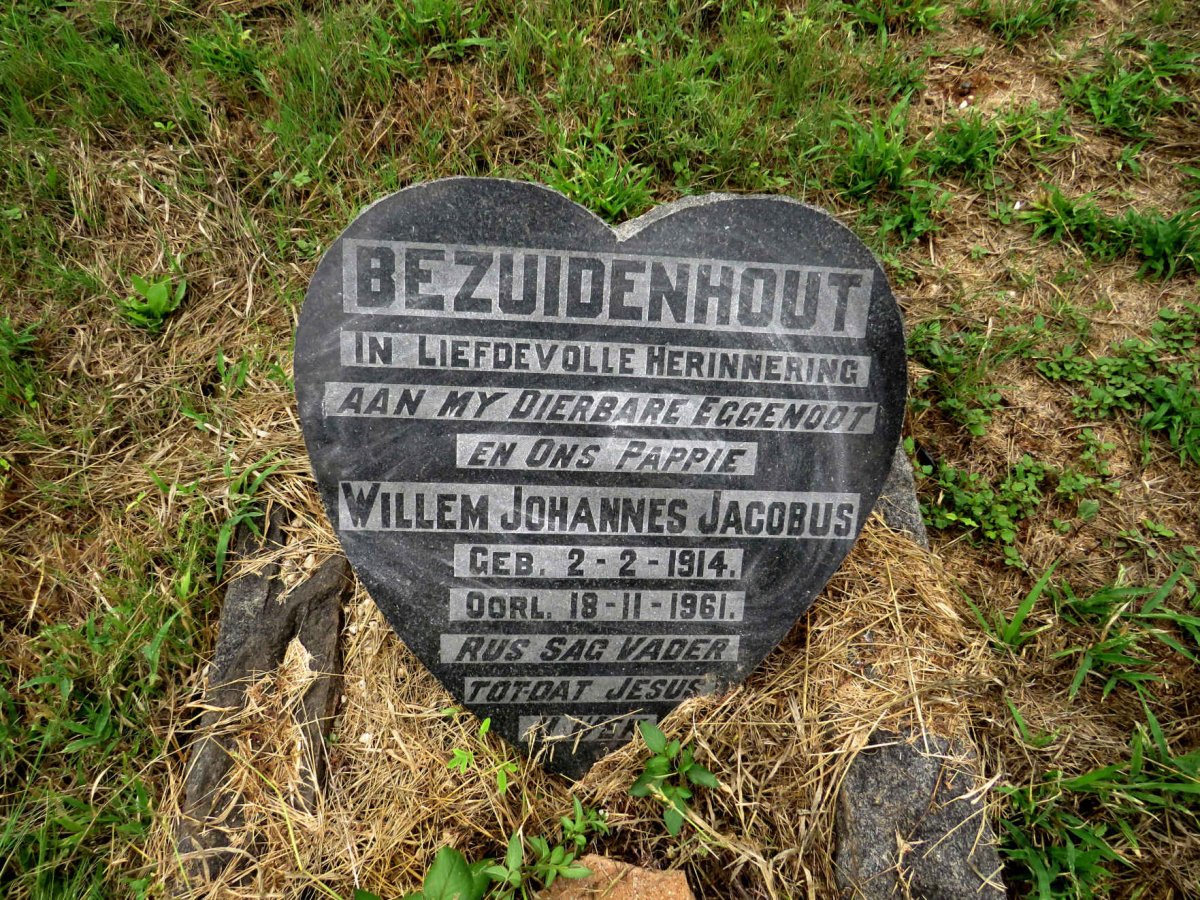 BEZUIDENHOUT Willem Johannes Jacobus 1914-1961
