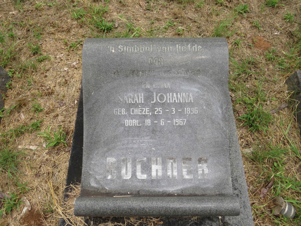 BUCHNER Sarah Johanna 1896-1967