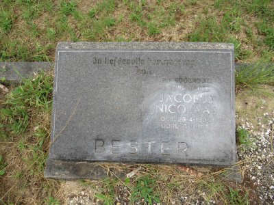 BESTER Jacobus Nicolaas 1900-1971