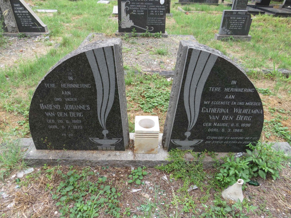 BERG Barend Johannes, van den 1889-1973 & Catherina Wilhelmina 1896-1968
