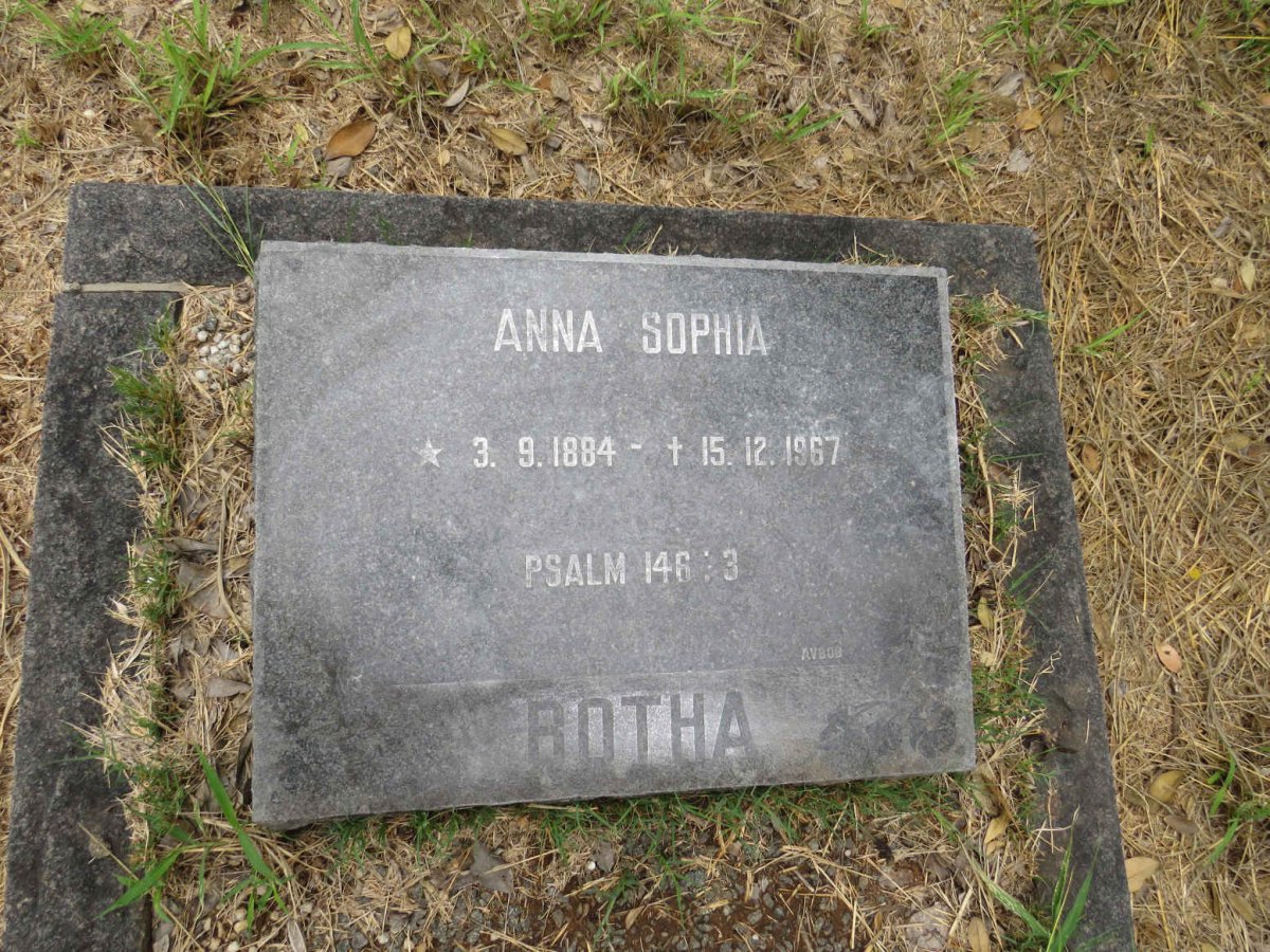 BOTHA Anna Sophia 1884-1967