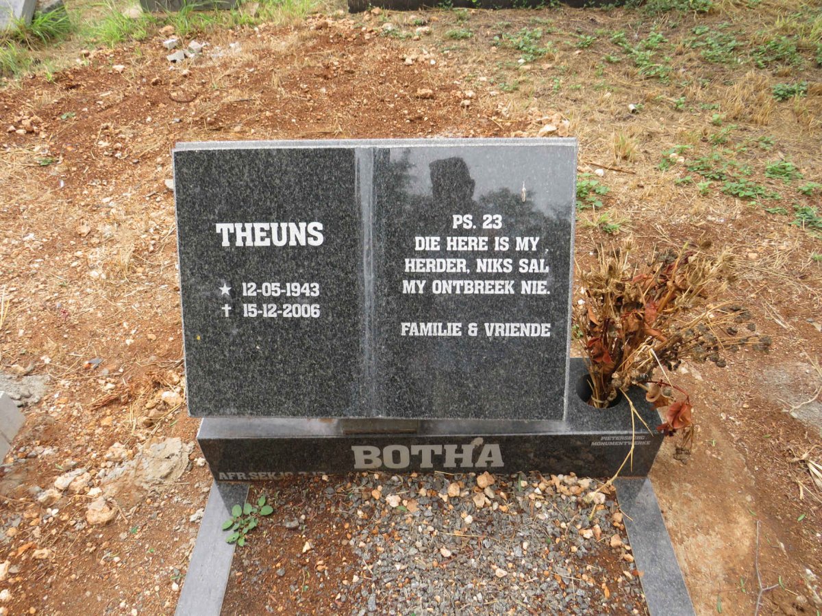 BOTHA Theuns 1943-2006