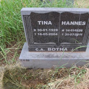 BOTHA J.J. 1926-2011 & C.A. 1928-2004