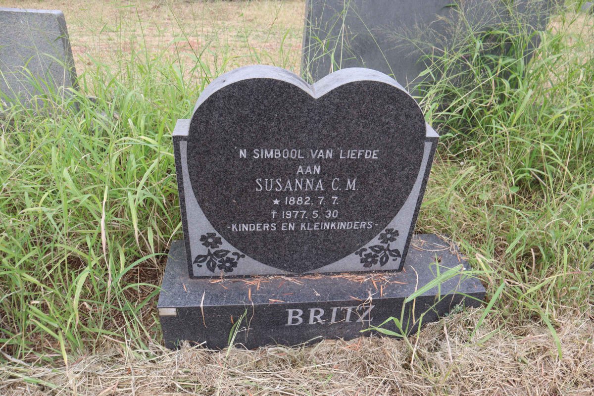 BRITZ Susanna C.M. 1882-1977