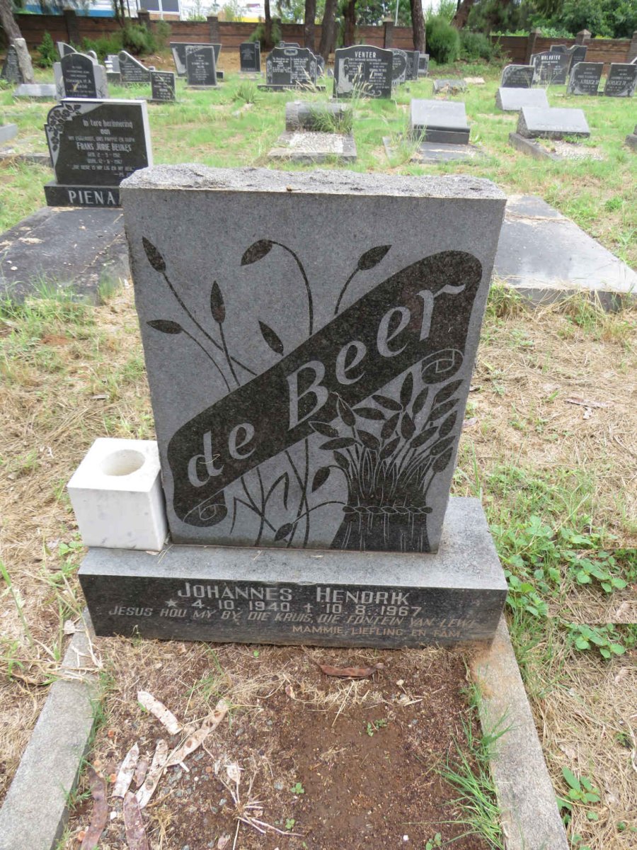 BEER Johannes Hendrik, de 1940-1967