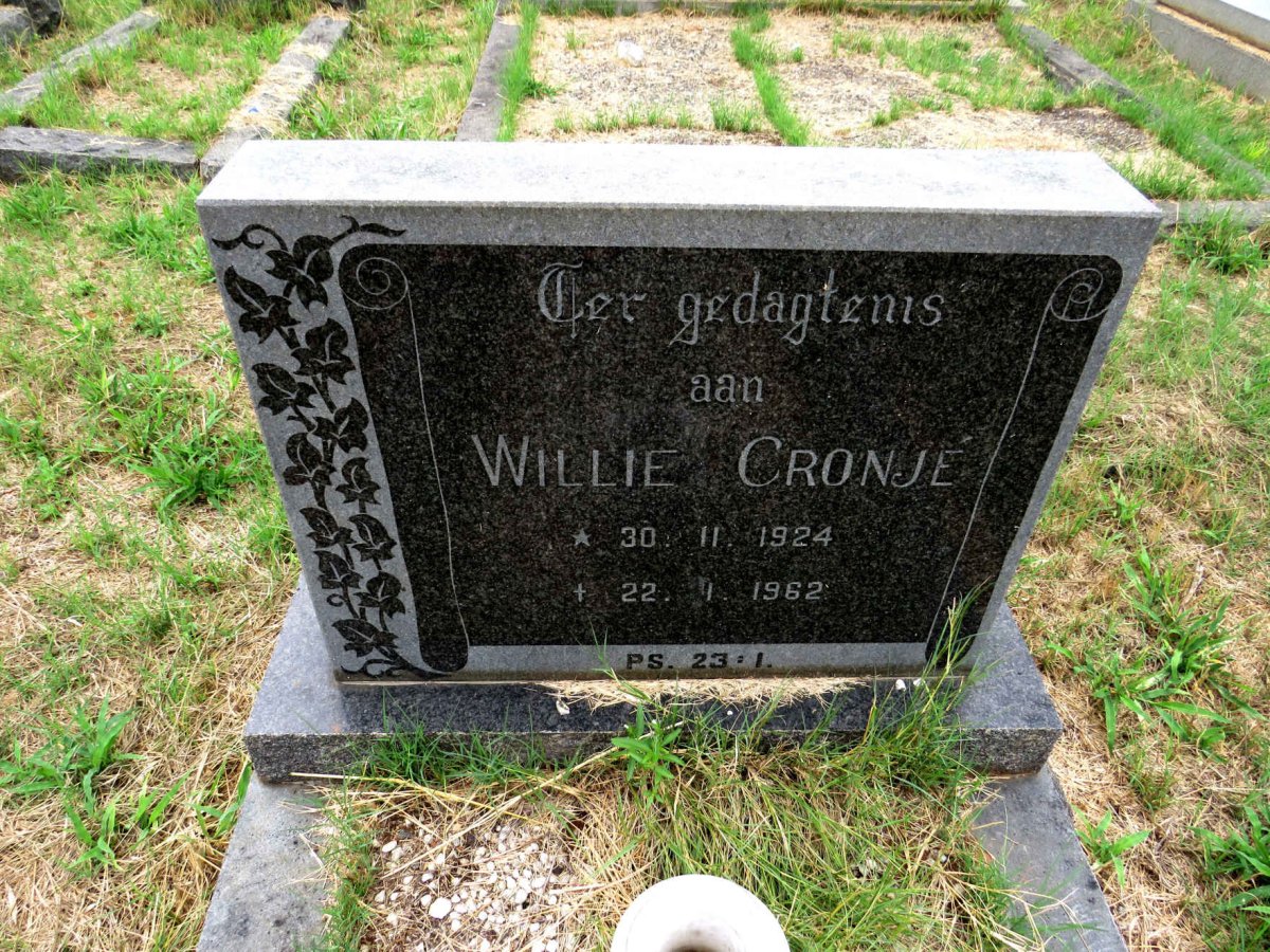 CRONJE Willie 1924-1962