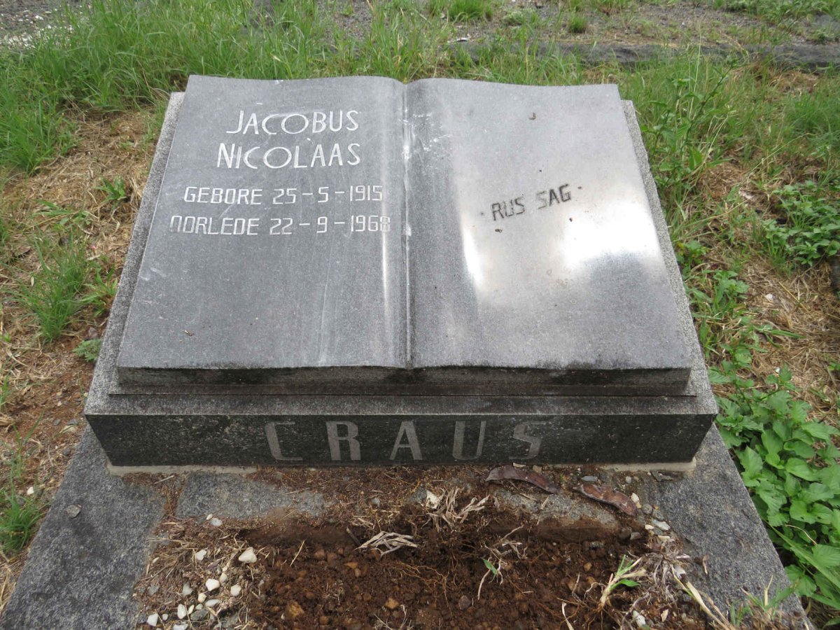 CRAUS Jacobus Nicolaas 1915-1968