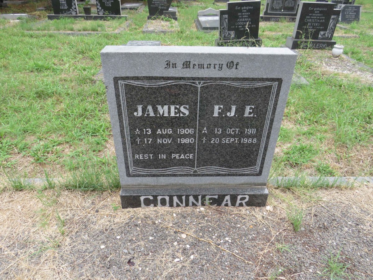 CONNEAR James 1906-1980 & F.J.E. 1911-1988