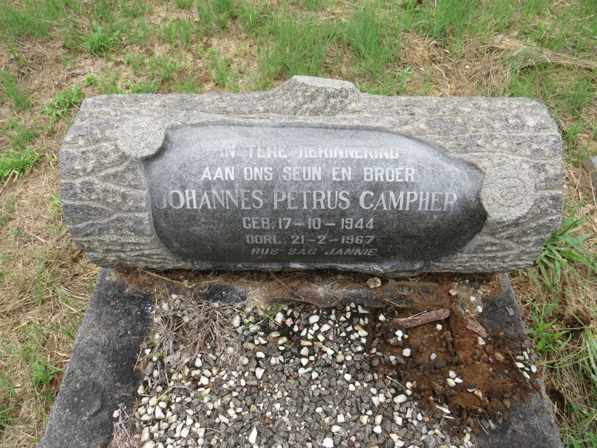 CAMPHER Johannes Petrus 1944-1967