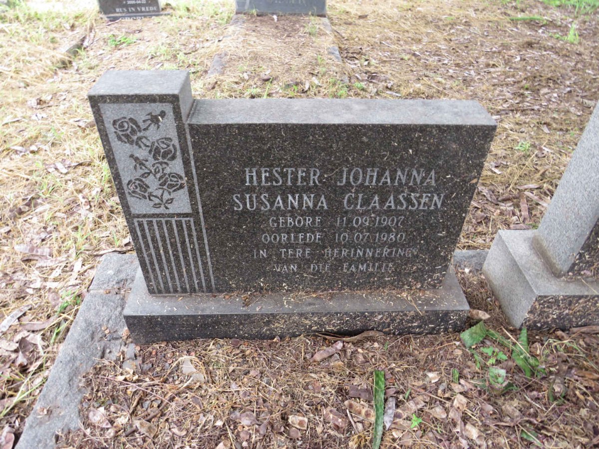 CLAASSEN Hester Johanna Susanna 1907-1980