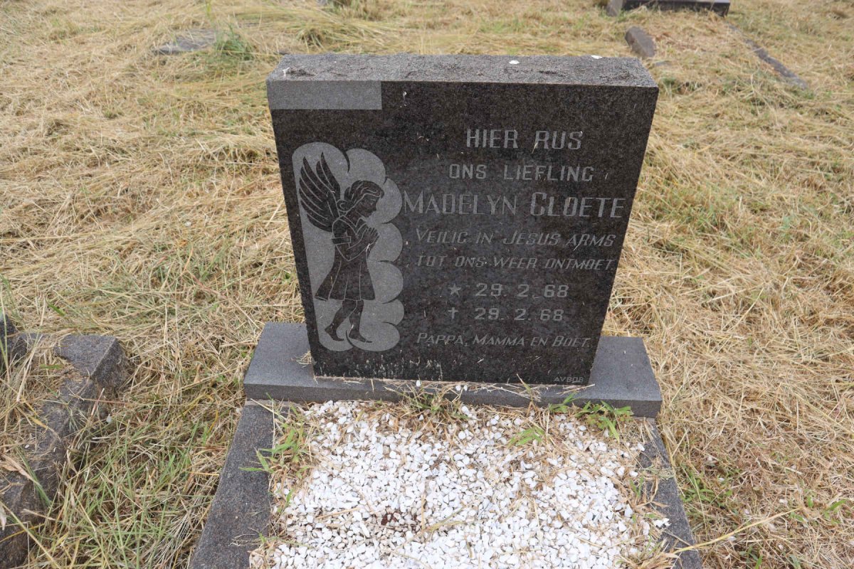 CLOETE Madelyn 1968-1968