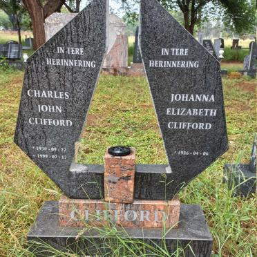 CLIFFORD Charles John 1930-1999 & Johanna Elizabeth 1936-
