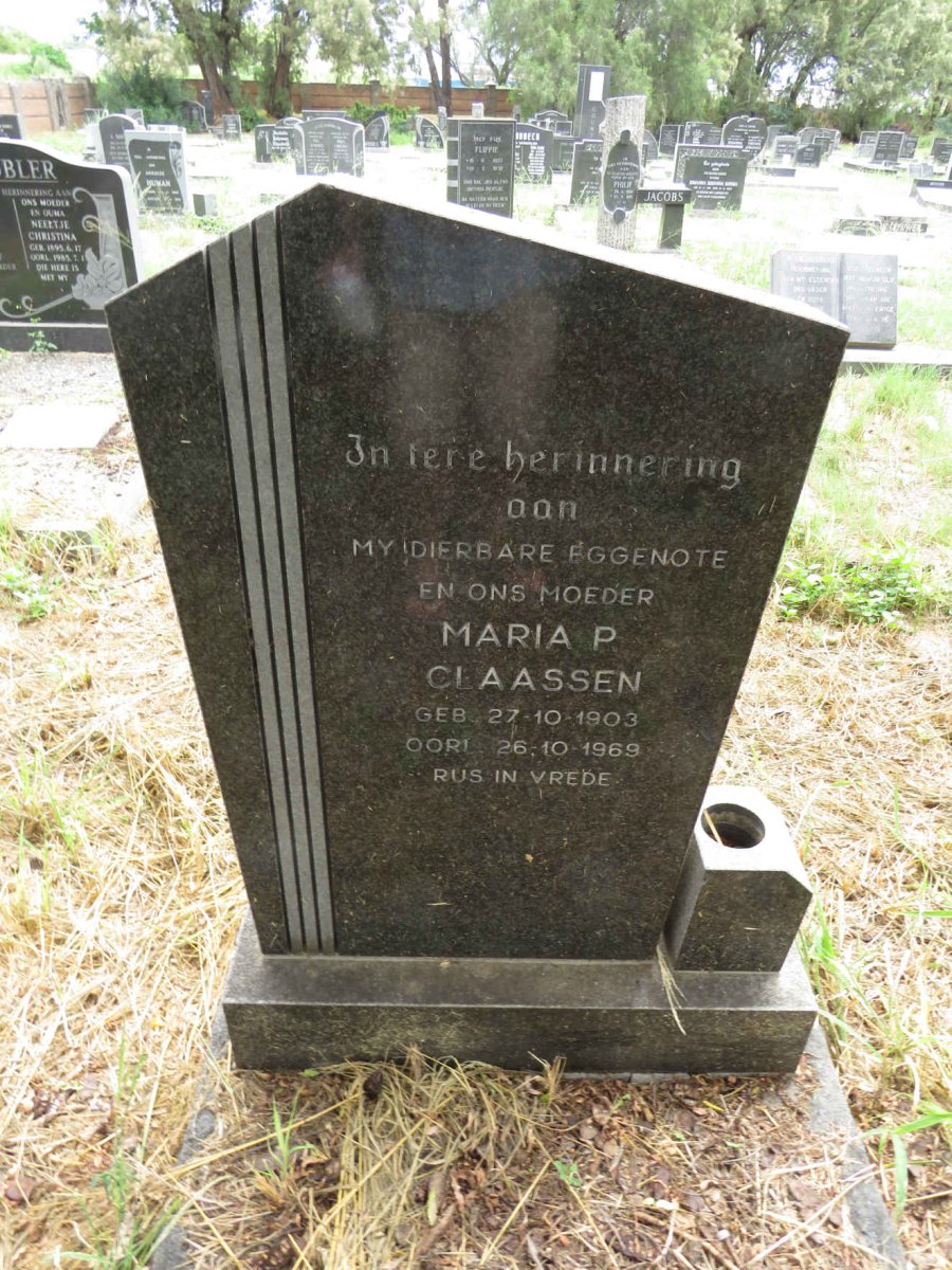 CLAASSEN Maria P. 1903-1969